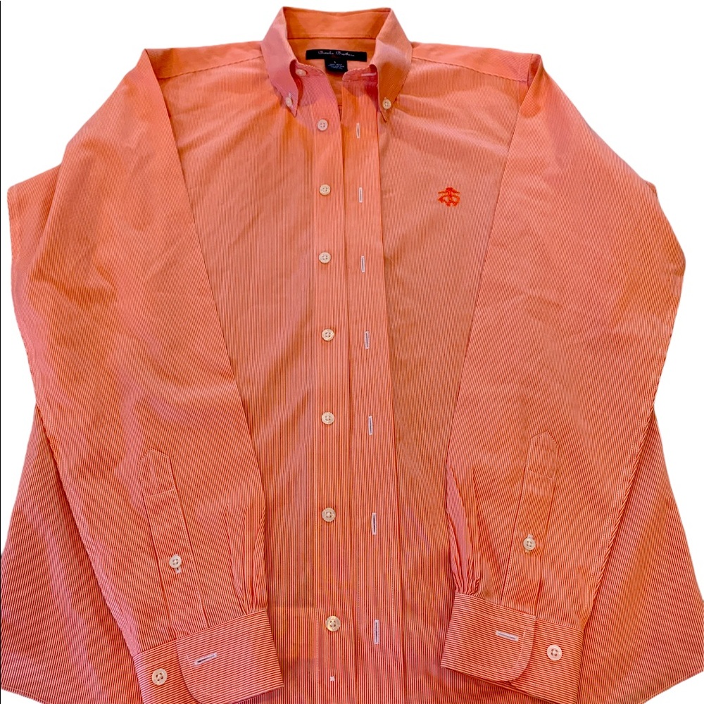 Brooks brothers button down dress shirt LS